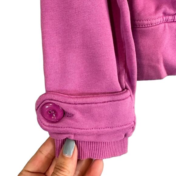 Puma Light Purple High Mock Neck Button Front Casual Jacket Women Sz XS - Picture 3 of 8